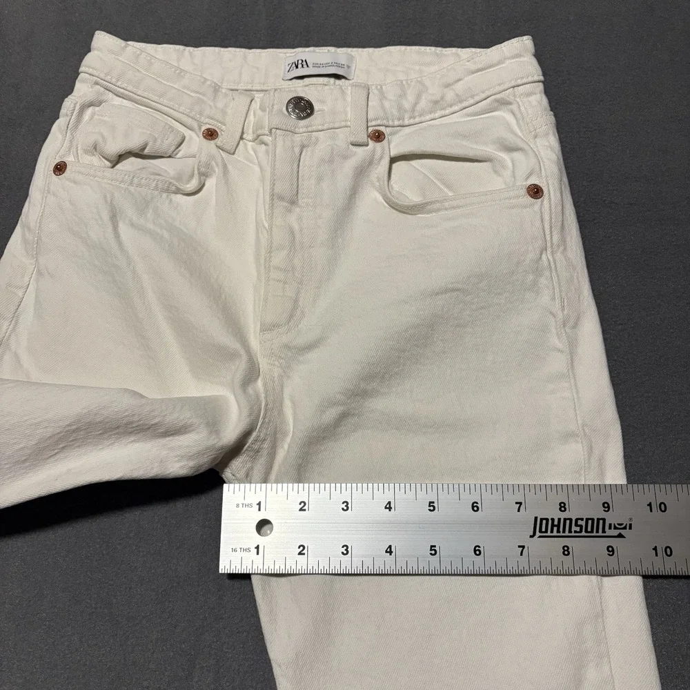 White Jeans Girls‎ Size 2 Skinny Ankle Zara Pants Denim Stretch NEW